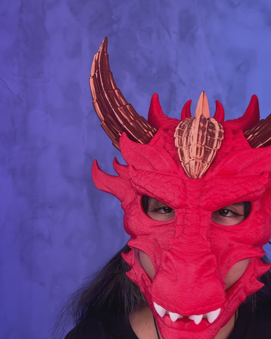 Dragonborn Mask | 3D Printed Cosplay & Fantasy Armor